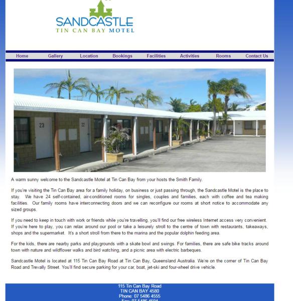 Sandcastle Motel Tin Can Bay, Book Motel  
