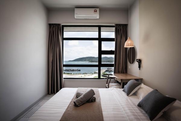 Linnea 2R1B Nordic inspired theme at Jesselton Quay, Book Lejlighed Borneo SPA hoteller, SPA