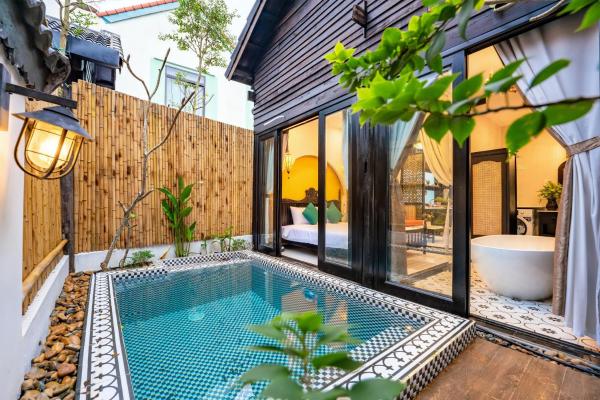 Hoi An Oasis Rosie Villa - 1 Bedroom with Private Pool and Garden View, Local Hoi An Decor, Book Villa Cam Chau 