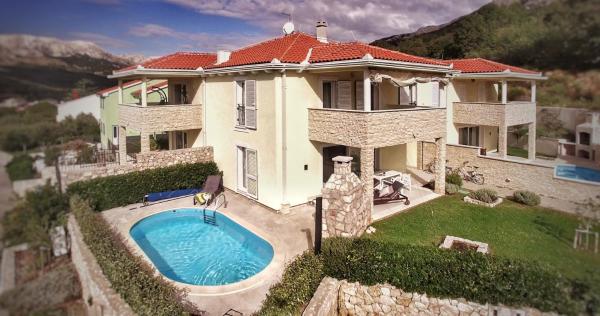 Ferienhaus mit Meerblick & Pool in Baška - Villa-Planina, Book Feriehus Baška 