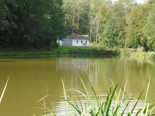 Deux étangs poissonneux au milieu des bois avec gîte moderne, la halte des deux lacs, Book Feriehus Rosée Namur