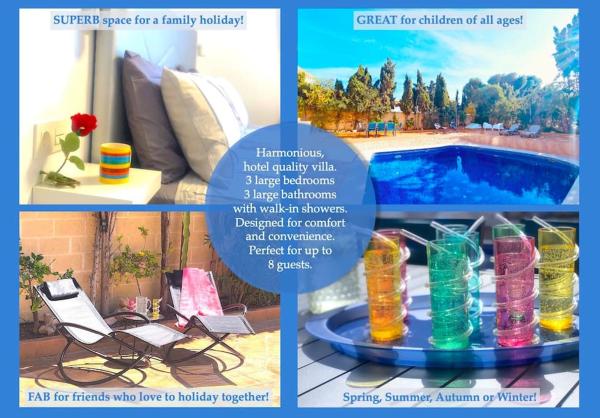 The Luxury Villa at Pleamar 30 Holiday Rental, Punta Prima, Torrevieja, Book Villa Punta Prima hoteller med pool, Swimmingpool