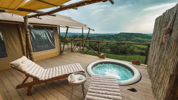 TERRA - Saturnia tented lodges, Book  Saturnia hoteller med morgenmad, Morgenmad