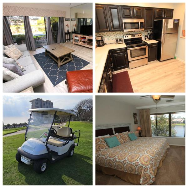 Charming 2 Bed 2 Bath Villa Overlooking Horseshoe Lake. Sandestin., Book  Emerald Coast hoteller med pool, Swimmingpool
