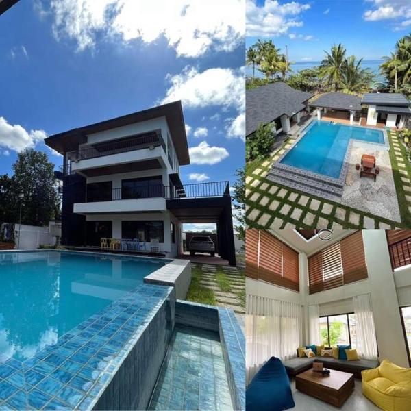 3 Storey Beachfront Villa with Pool by JCV, Book  Nasugbu 