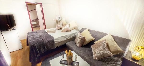 Au 26BIS 2 Appartements MONTREUX 1 Apartment niveau 0 et un autre appartement duplex niveau 1 et 2 15 minutes à pieds du centre de Montreux Lac Léman idéal pour balades en ville Montagne festivals Casino plages ski Fredy Mercury Marché de Noël, Book Lejlighed Montreux Lavaux