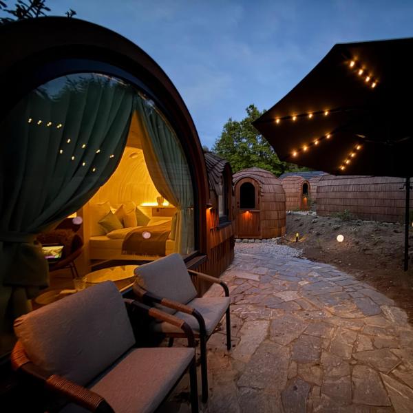 NEU Feinzeit Chalet mit privater Sauna, Book Chalet Frensdorf Upper Franconia