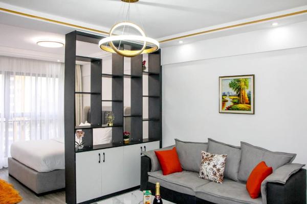 lovely fully furnished studio apartment in kilimani with unbeatable city views, Book  Nairobi Hoteller...
