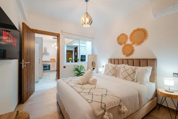 Appart Confort Moderne Guéliz Hivernage , Netflix , IPTV , 2min Gare , WIFI, Book  Gueliz Marrakech