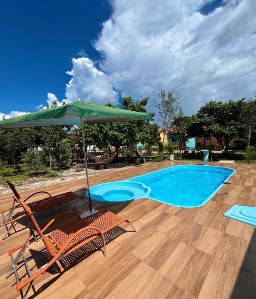Chalés Pouso da Coruja - Vista para piscina, Book  Hoteller i West-Central Brazil med pool, Swimmingpool