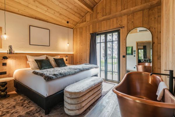 Chalet LÉcrin de Megève, Book Chalet Hoteller i Rhône-Alps med parkering, Parkering
