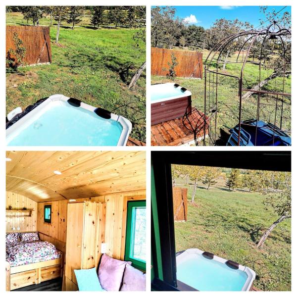 Terra Bulle Hébergement - Roulotte climatisée avec SPA privatif, Book  Massels SPA hoteller, SPA