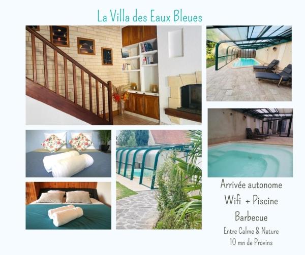 Villa des Eaux Bleues, Book  Hoteller i Ile de France med pool, Swimmingpool