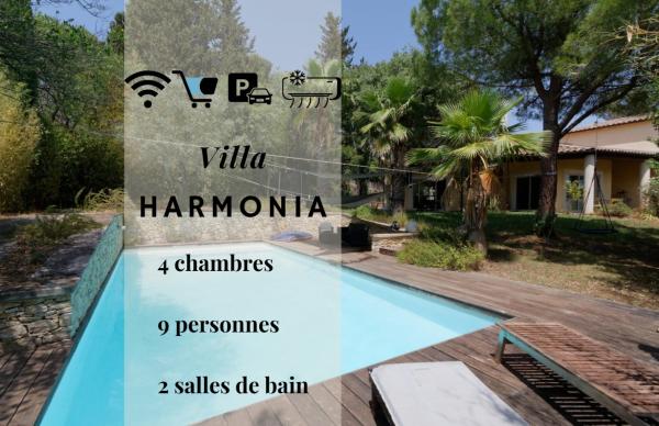 114- Villa Harmonia, 4Chambres, Piscine, Clim, Book  Nîmes 