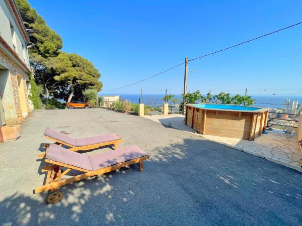 Panoramic View Villa Swimming Pool, Book  Beausoleil hoteller med pool, Swimmingpool