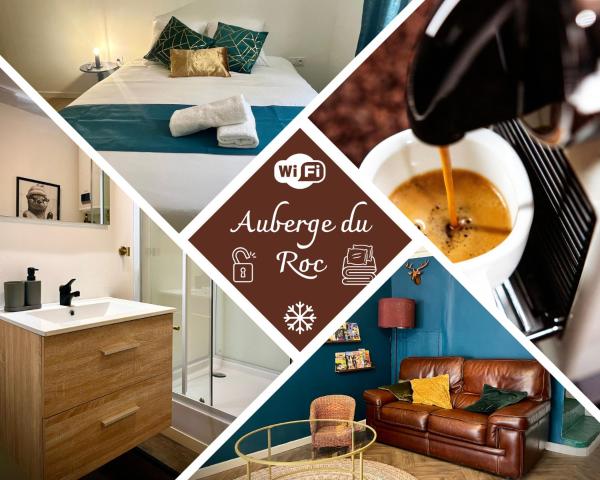 Auberge du roc, Book  Hoteller i Rhône-Alps med parkering, Parkering