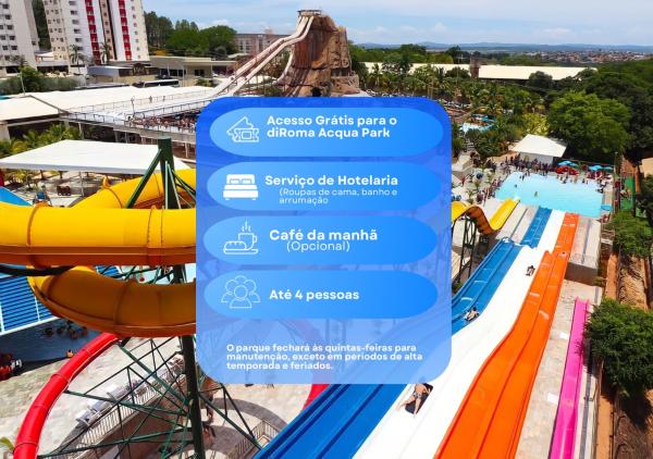 Spazzio Diroma com acesso ao Acqua Park todos os dias, Book  Caldas Novas 
