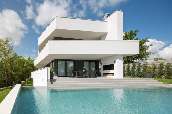 Modern Villa 55 with Pool and Spa, Book  Pazin Central Istria