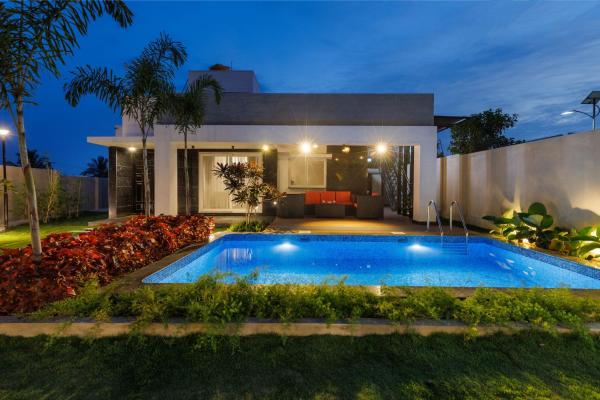 Villa Amber by StayJade2BHK GardenPool, Book  Tamil Nadu hoteller med pool, Swimmingpool