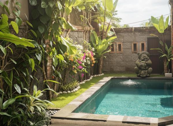 Villa Amaluku 2 bdr by ArthouseBali, Book  Ubud hoteller med pool, Swimmingpool