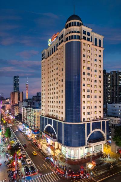 Ramada Encore International Hotel Jiangnanxi Metro Station Branch - Free Shuttle Bus to Canton Fair Complex During Canton Fair Period, Book  Guangdong hoteller med parkering, Parkering