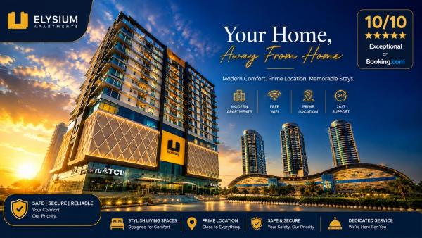 Margalla Hills Executive One Bedroom Elysium Tower By LMY, Book  Islamabad Pakistan, nær The Centaurus Mall