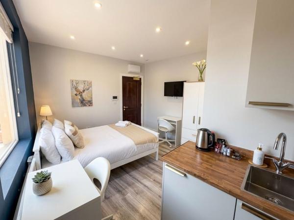 Chic Studio Auto Check-In, 15 Min to Central, Book  Harrow London, nær Willesden Junction