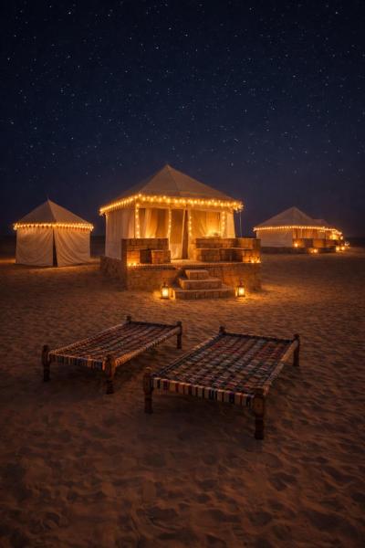 PALM Camp luxury night resort JAISLMER, Book  Rajasthan hoteller med parkering, Parkering