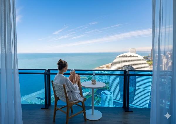 Batumi Sea Line Aparthotels, Book  Ajara hoteller med parkering, Parkering