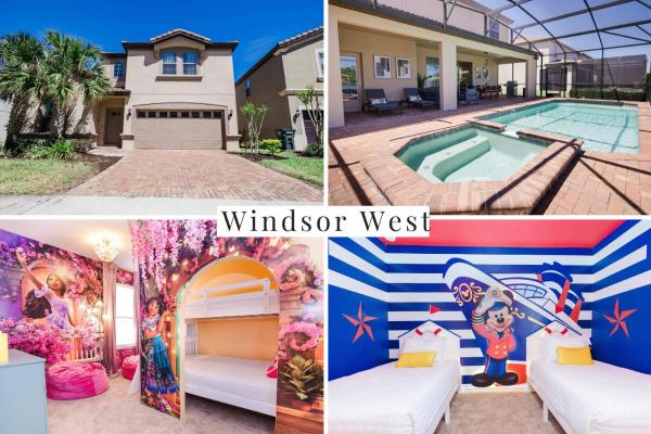 Lakeview 8BR Pool Spa Themed Rooms-Windsor West, Book  Kissimmee hoteller med pool, Swimmingpool
