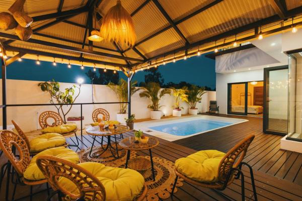 Modern Villa 3BR - Private Pool - Rooftop Bar BBQ, Book  Grand-Baie Mauritius North Coast